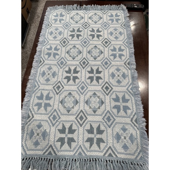 blue afghan‎ crochet - Picture 1 of 4